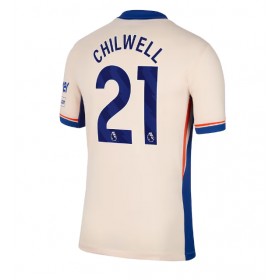 Pánské fotbalový oblečení Chelsea Ben Chilwell #21 Venkovní košile 2024-25 Krátkým Rukávem